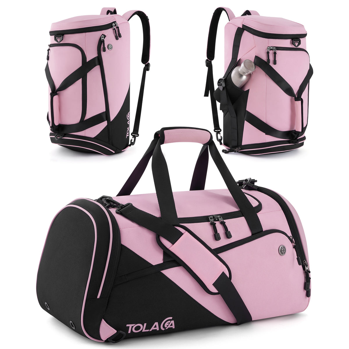 Tolaccea 47L | 9-Pocket Gym & Travel Backpack - Sports Duffle Bag