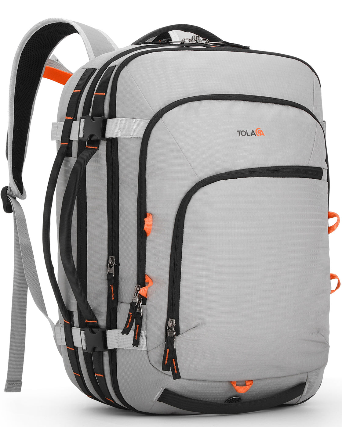 Tolaccea 35-45L Travel Laptop Backpack, Carry On Backpacks,Travel Rucksack Cabin Size, TSA Friendly Flight Approved Hand Luggage Backpacks Fit 15.6 Inch Laptop, Water Resistant Business Rucksack