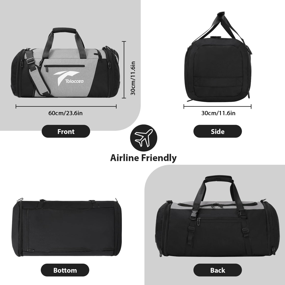 Gym bag with laptop compartment best sale