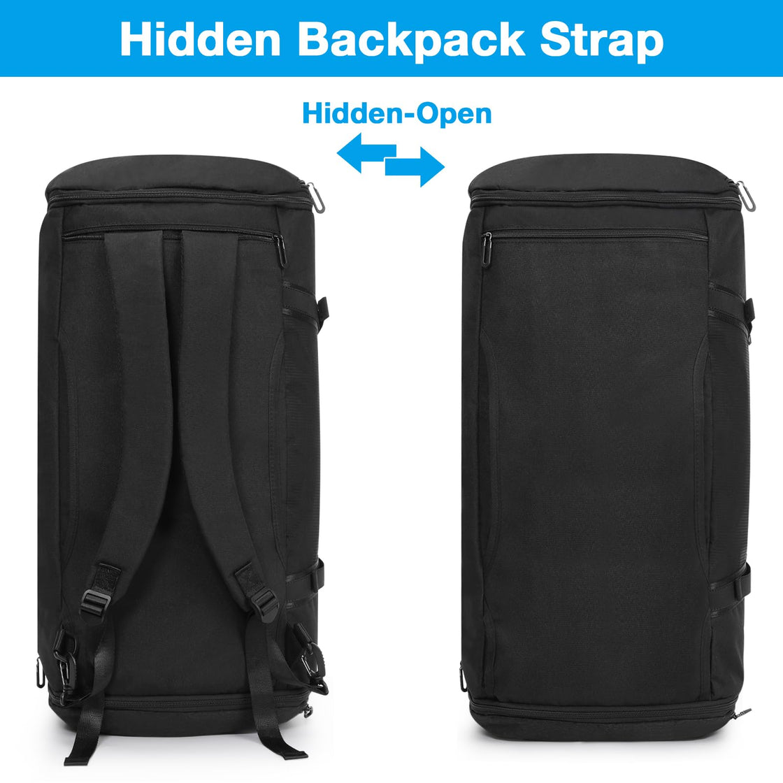 Tolaccea Gym Bag Duffel Bag for Men Women 54L 72L Expandable Large T