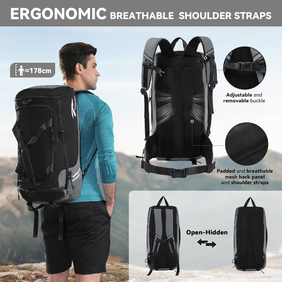 Tolaccea Gym Mens Gym Bag With Laptop Compartment Tolaccea Gym Bag