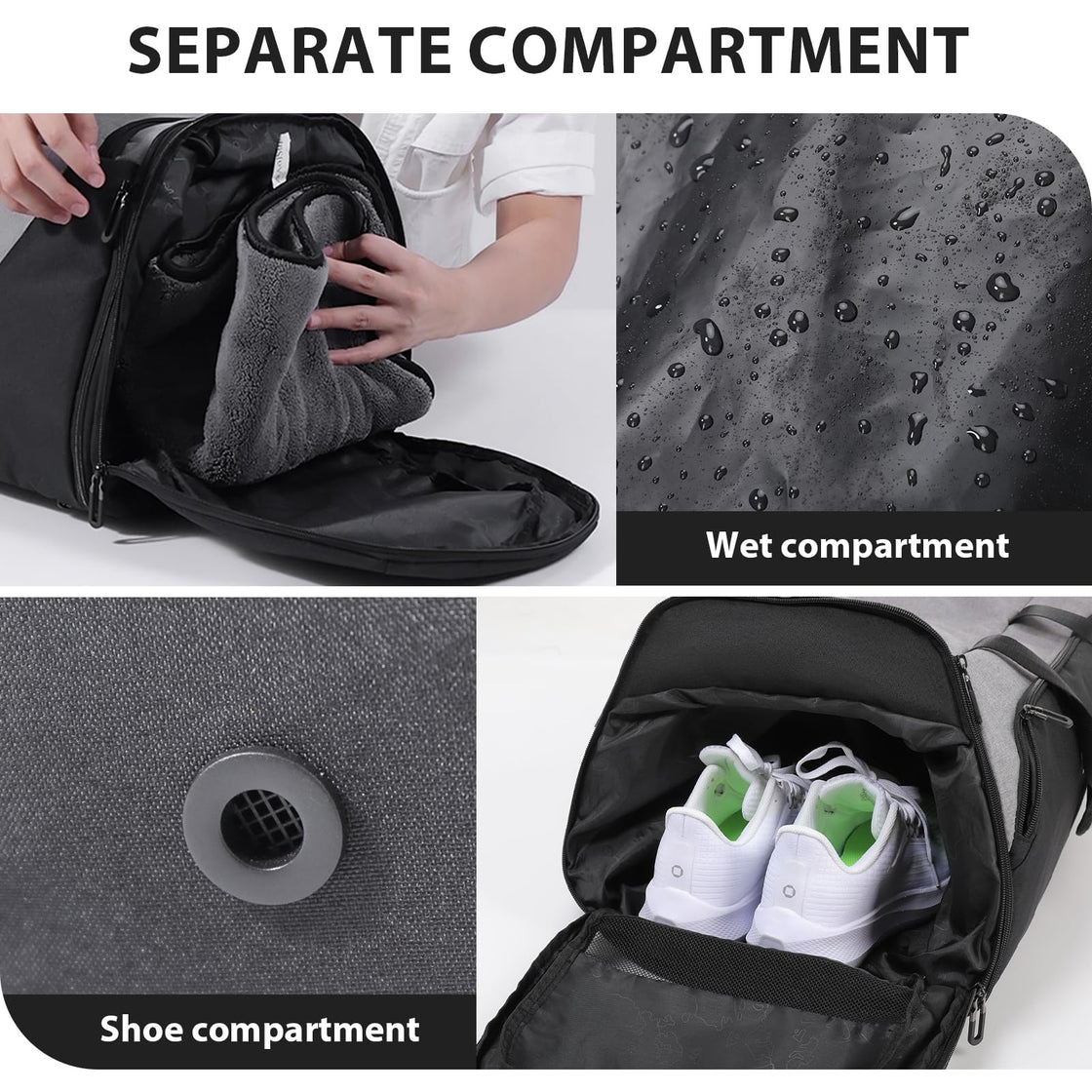 Mens duffle bag with laptop compartment outlet