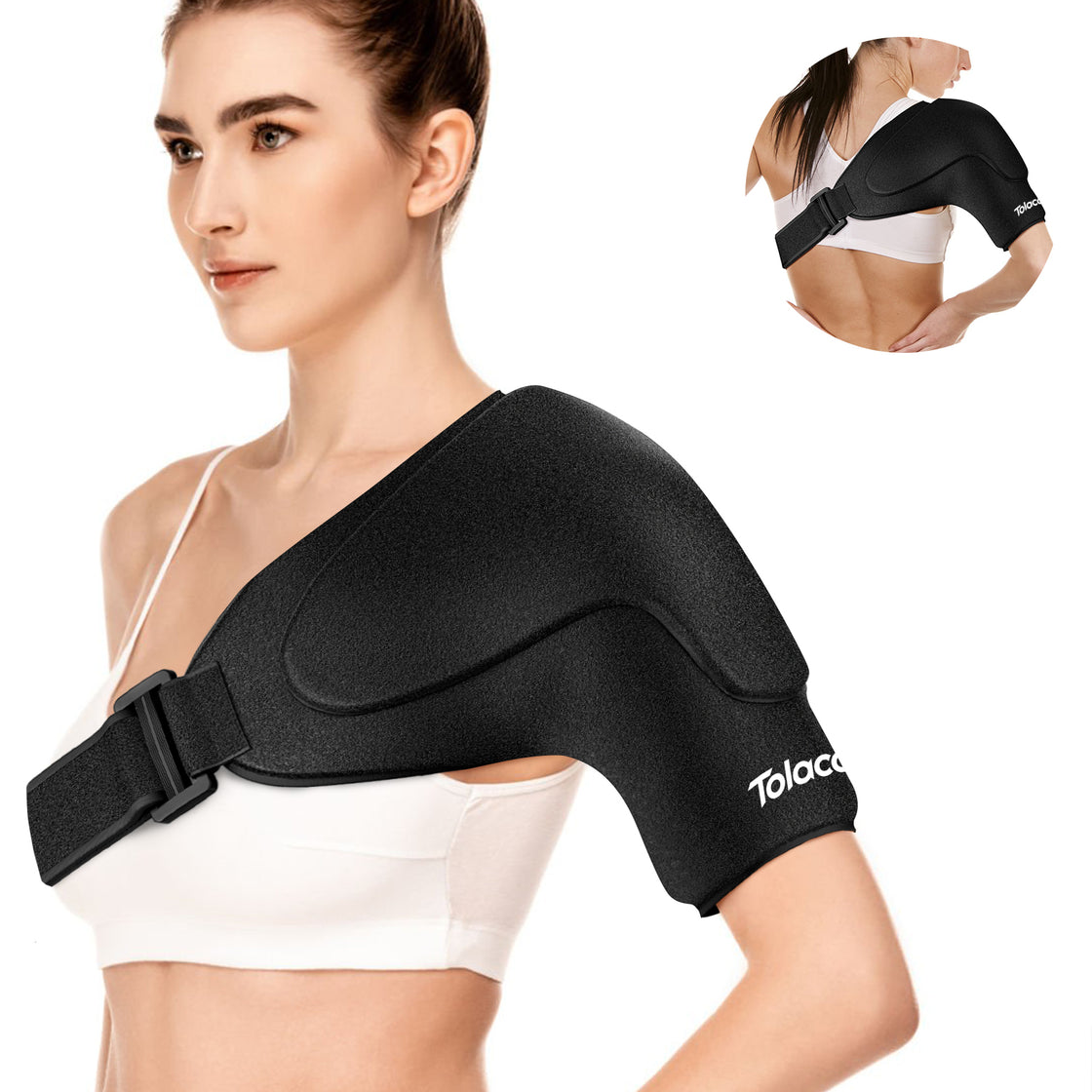 Shoulder Ice Pack Wrap with Triple Coldfocus Expert Gel for Long-Lasting Rotator Cuff Cold Therapy, Shoulder ice Brace Rotator Cuff Cold Therapy for for Pain Relief, Post Recovery