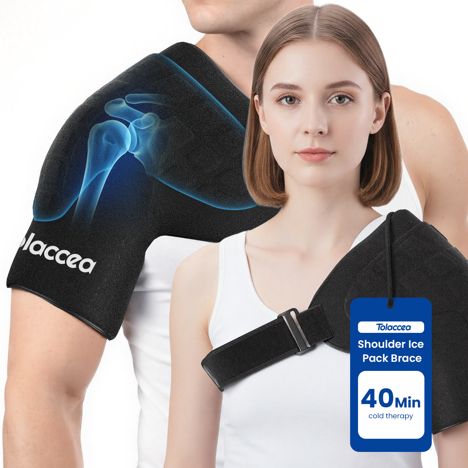 Tolaccea Shoulder Ice Pack Wrap | Rotator Cuff Cold Therapy