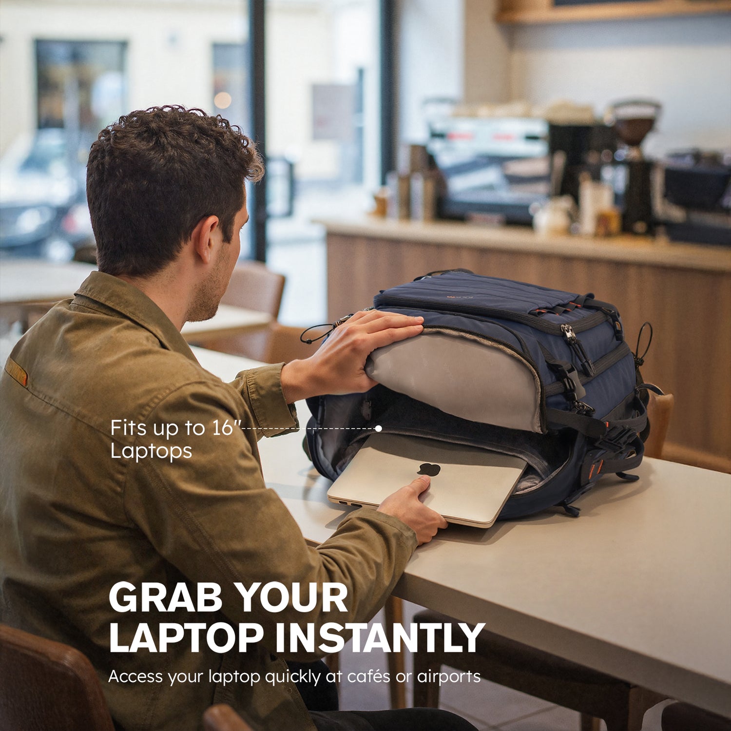 40l backpack carry on with lay flat laptop Tolaccea Ulife 06