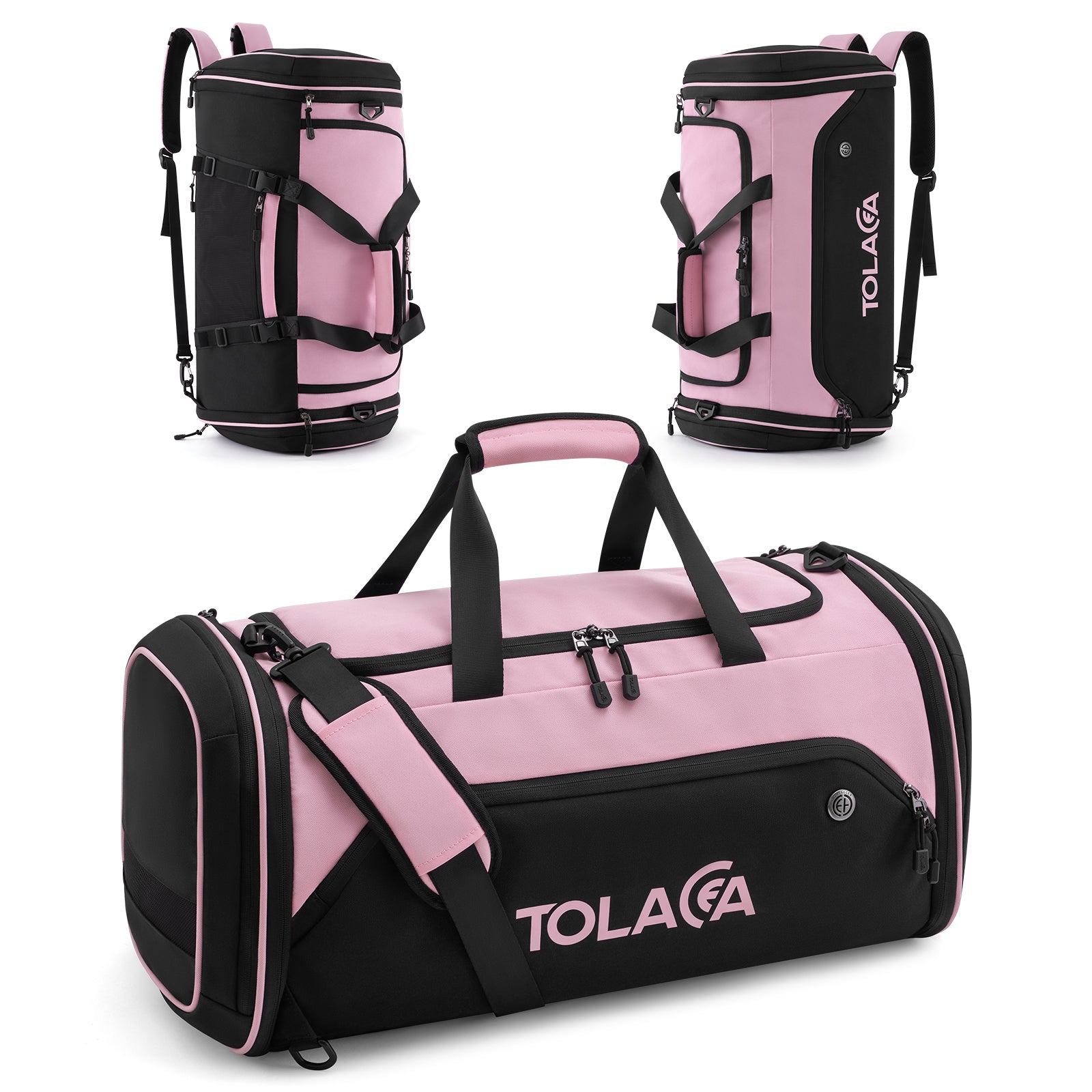 Tolaccea 54-72L Gym & Travel Backpack, Unisex Sports Duffle Bag With Shoe Compartment