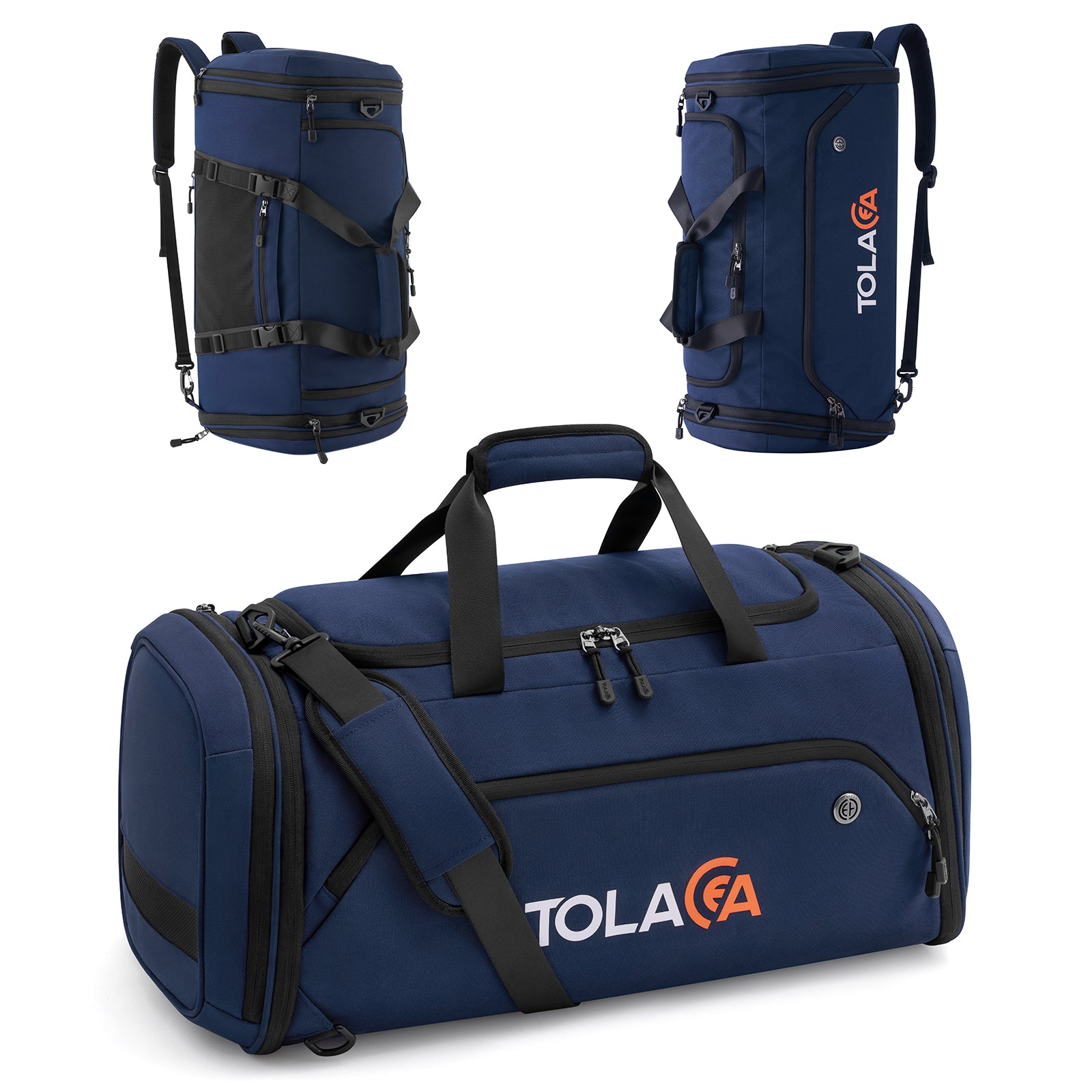 Tolaccea 54-72L Gym & Travel Backpack, Unisex Sports Duffle Bag With Shoe Compartment
