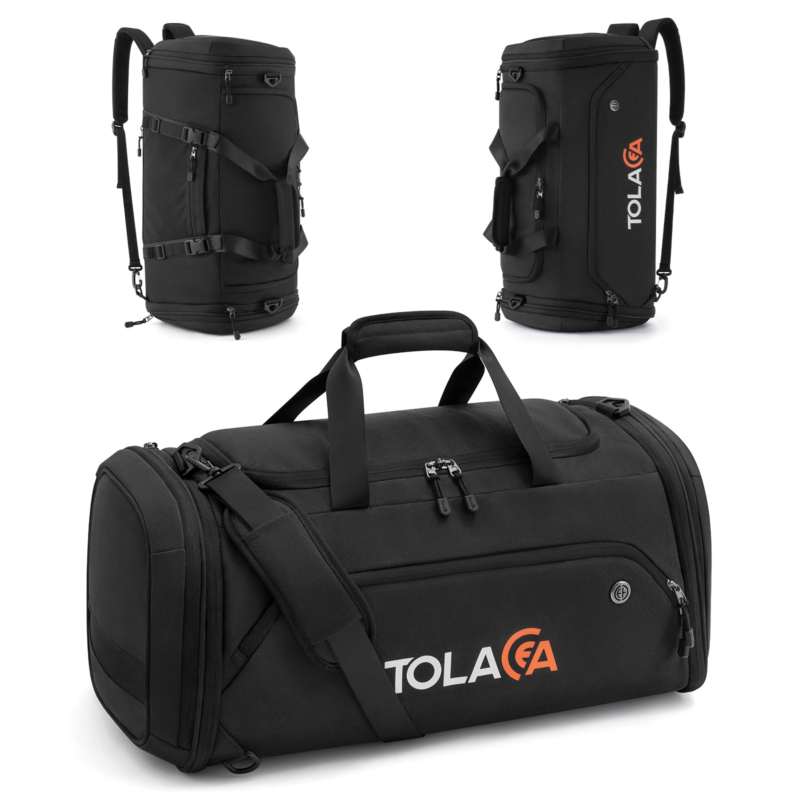 Tolaccea 54-72L Gym & Travel Backpack, Unisex Sports Duffle Bag With Shoe Compartment