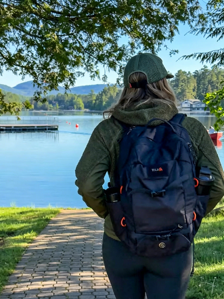 Tolaccea M06 30L Travel Laptop Backpack with Suspended EVA Protection & Hidden AirTag Pocket