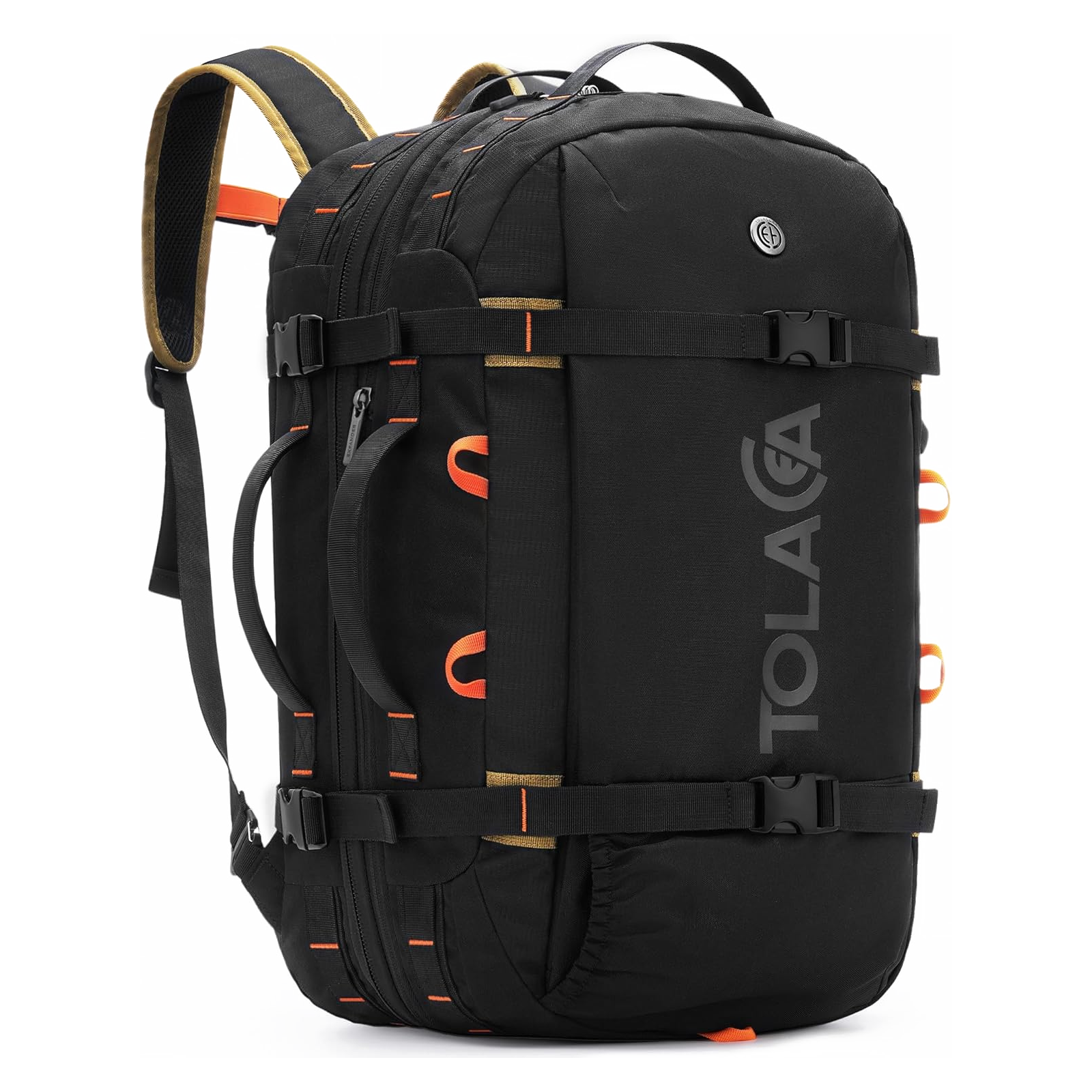 Tolaccea Mlife 03 Travel Backpack, Expandable Carry On with Quick-Access Laptop Compartment & 3-Way Carry,40-50L