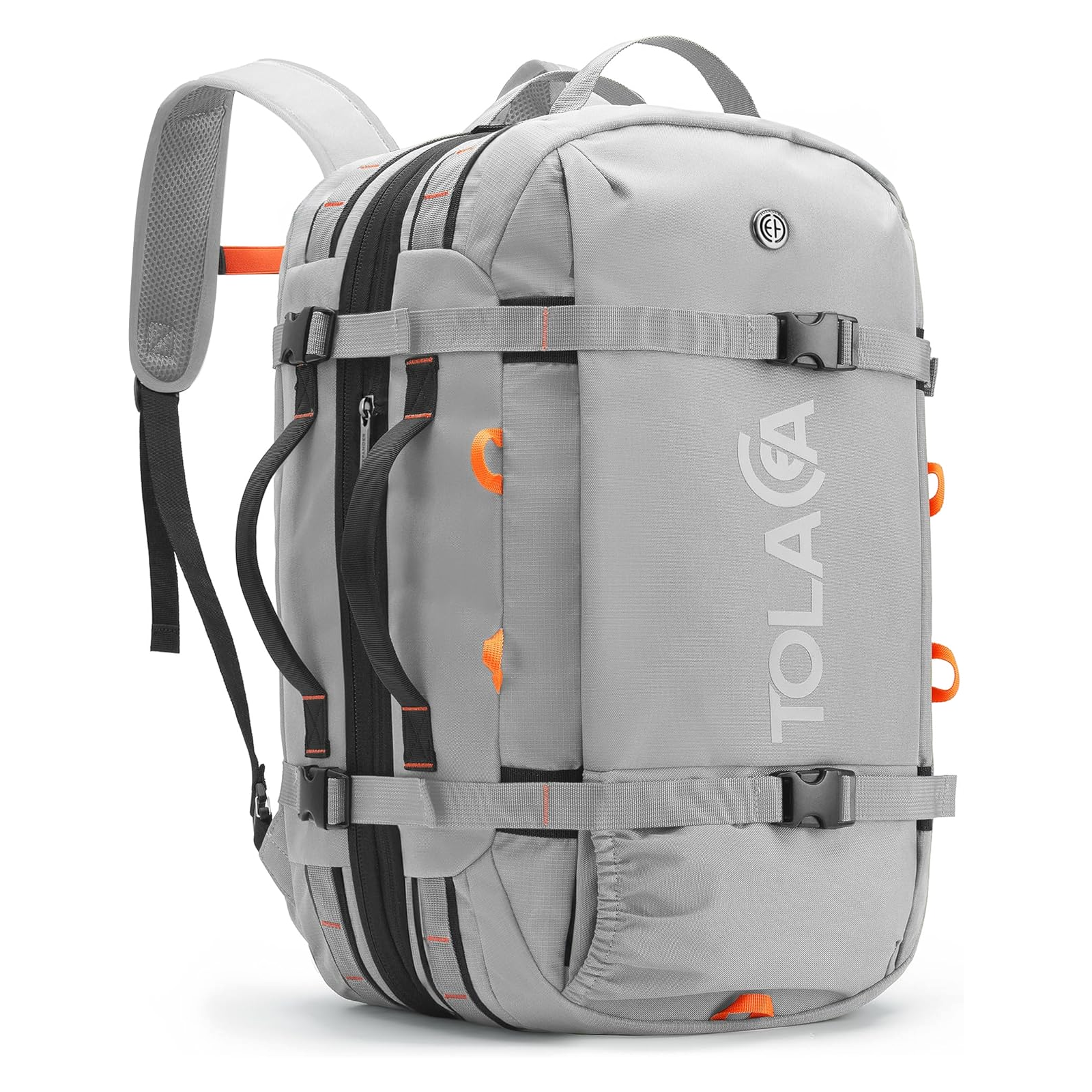Tolaccea Mlife 03 Travel Backpack, Expandable Carry On with Quick-Access Laptop Compartment & 3-Way Carry,40-50L