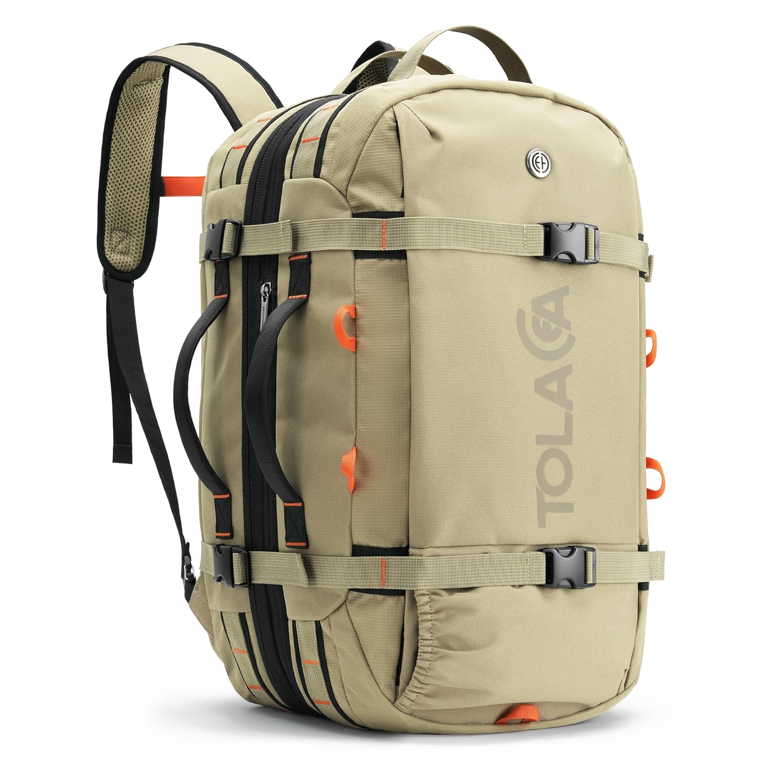 Tolaccea Mlife 03 Travel Backpack, Expandable Carry On with Quick-Access Laptop Compartment & 3-Way Carry,40-50L