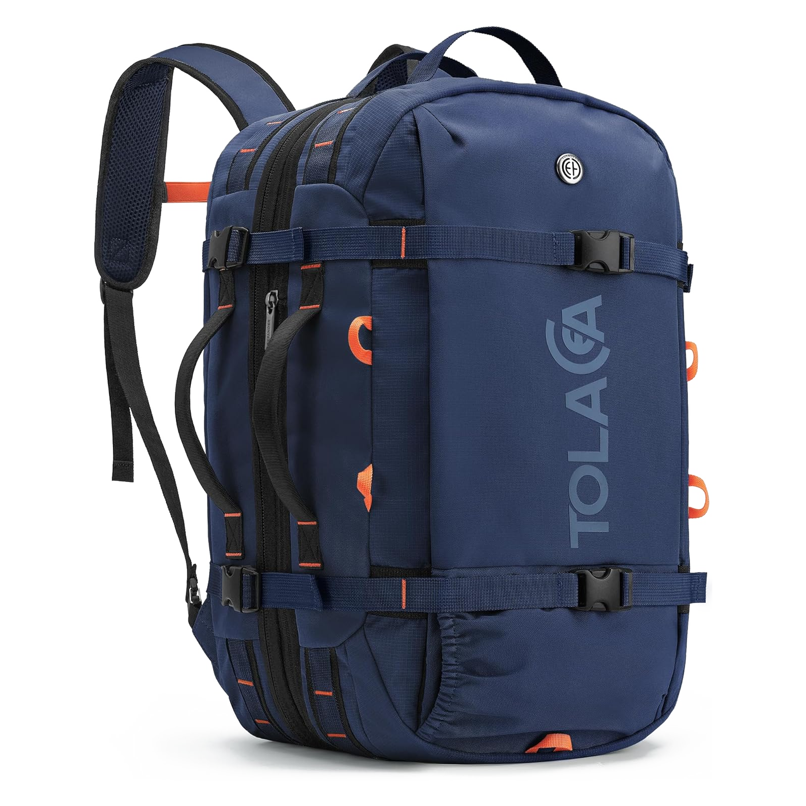 Tolaccea Mlife 03 Travel Backpack, Expandable Carry On with Quick-Access Laptop Compartment & 3-Way Carry,40-50L