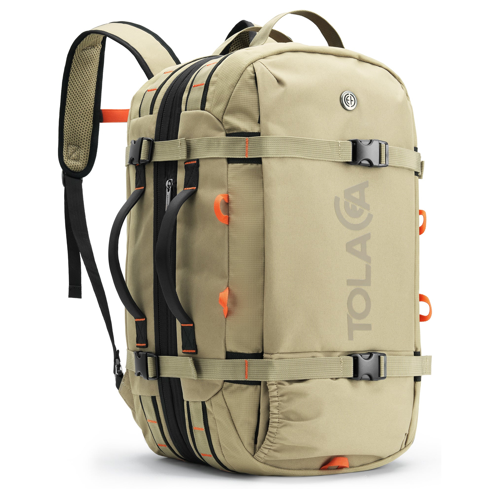 Tolaccea Mlife 03 Travel Backpack, Expandable Carry On with Quick-Access Laptop Compartment & 3-Way Carry,40-50L