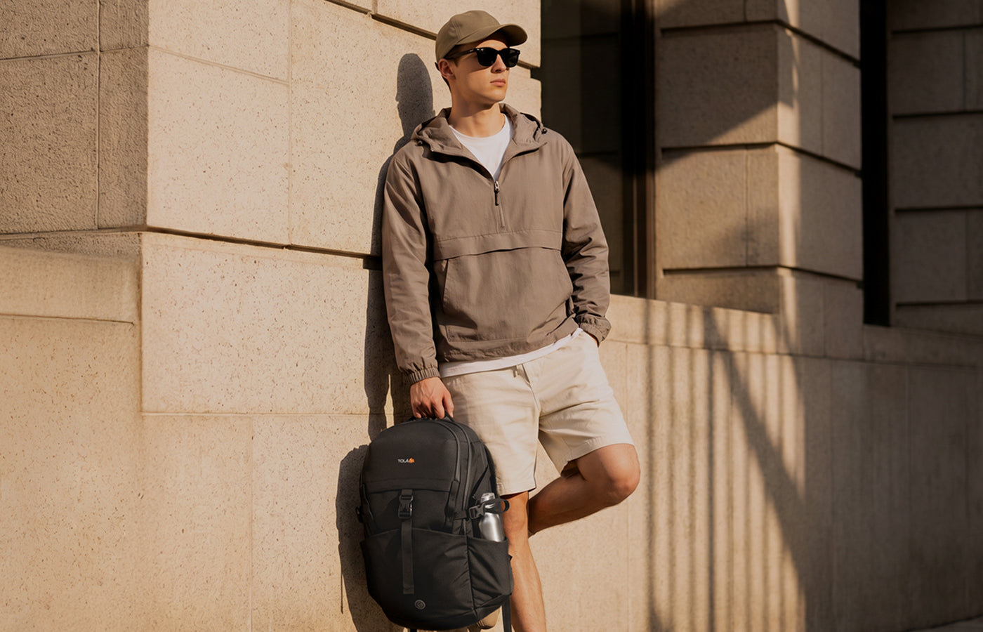best store for travel backpacks in la Roll Top Backpack 18.5in/47cm Los Angeles Michael Kors Outlet