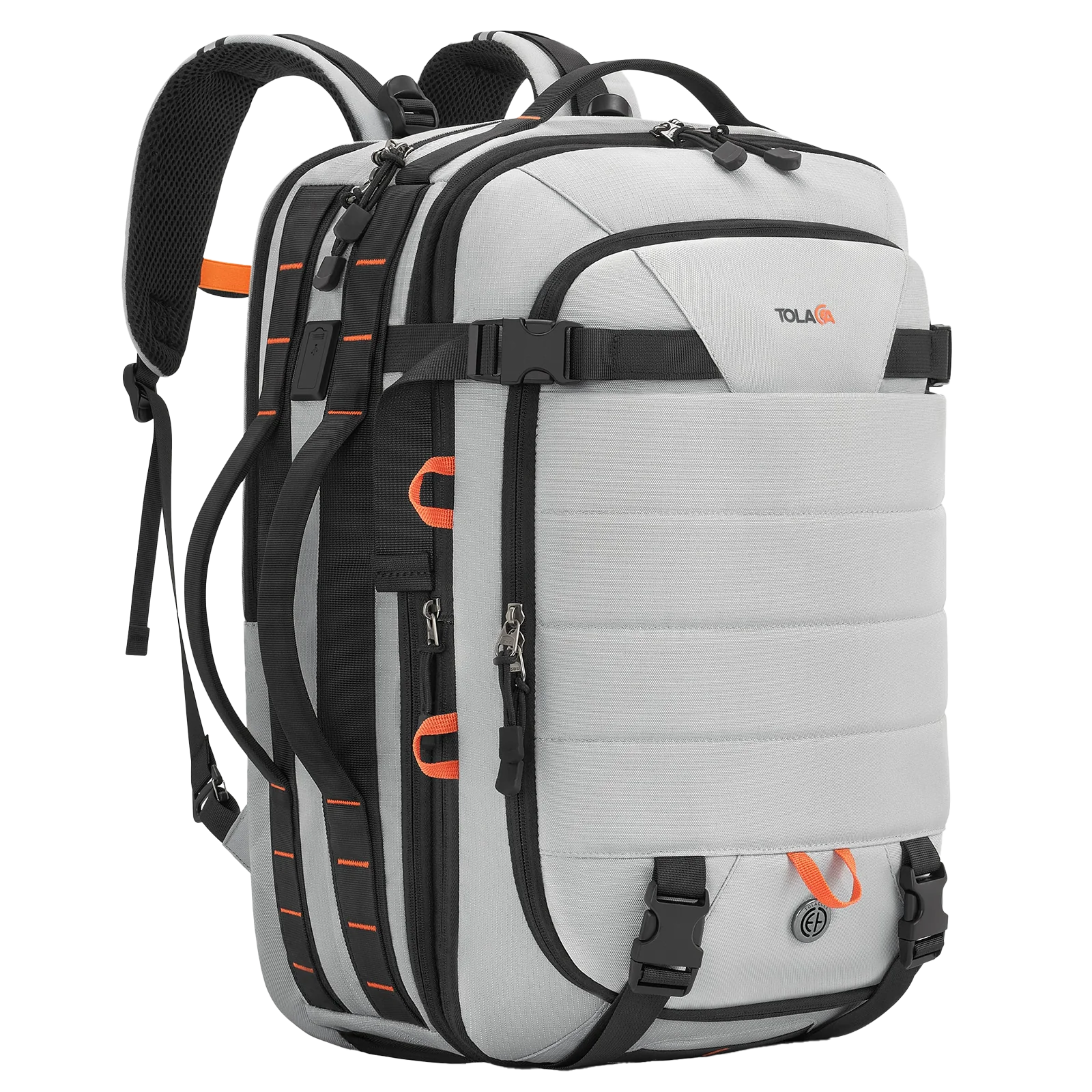 Tolaccea Ulife 01 Business Travel Backpack, TSA-Friendly Carry On with Quick-Access Pocket & Separate Shoe Compartment, 40L-50L