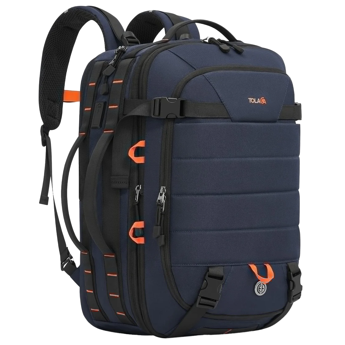 Tolaccea Ulife 01 Business Travel Backpack, TSA-Friendly Carry On with Quick-Access Pocket & Separate Shoe Compartment, 40L-50L