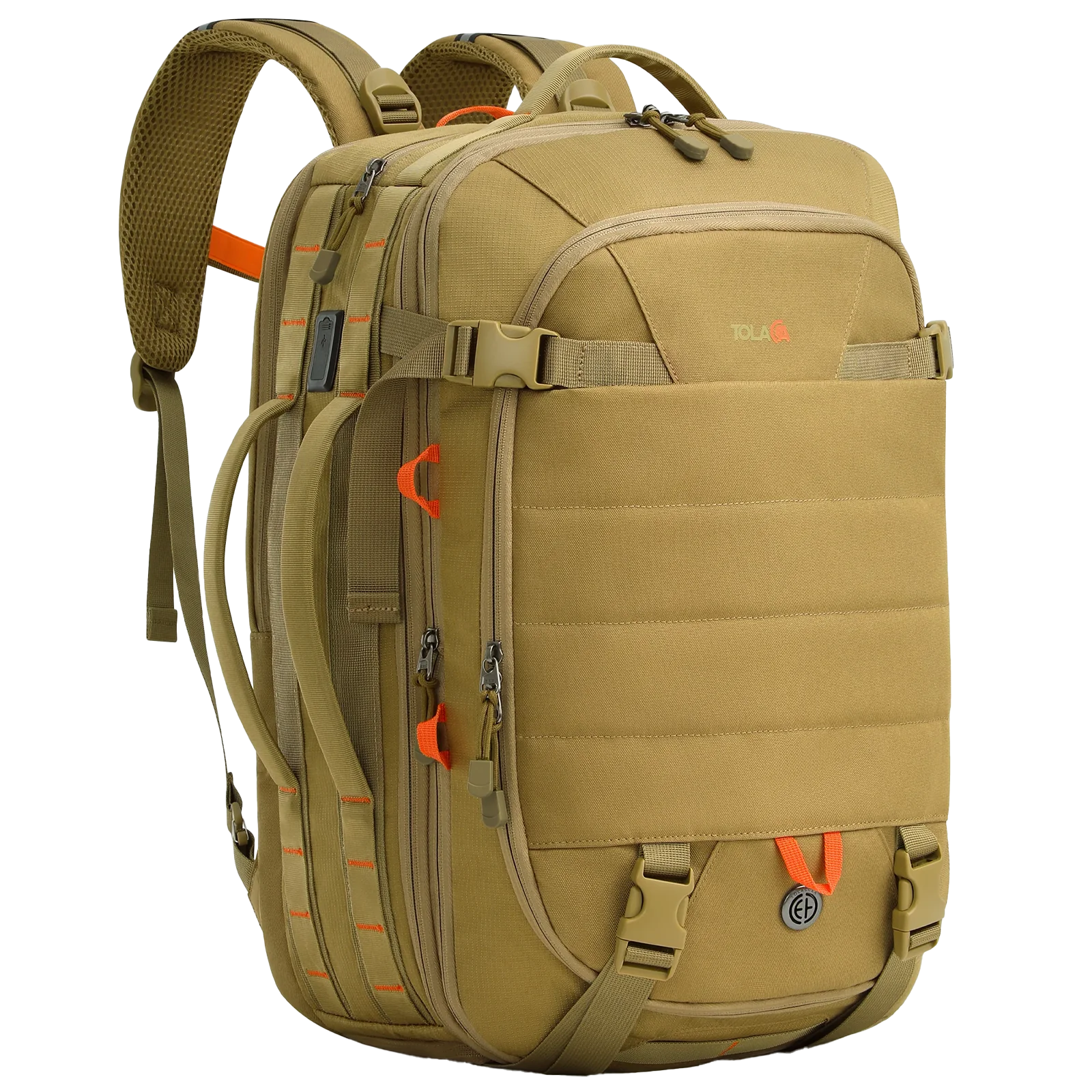 Tolaccea Ulife 01 Business Travel Backpack, TSA-Friendly Carry On with Quick-Access Pocket & Separate Shoe Compartment, 40L-50L