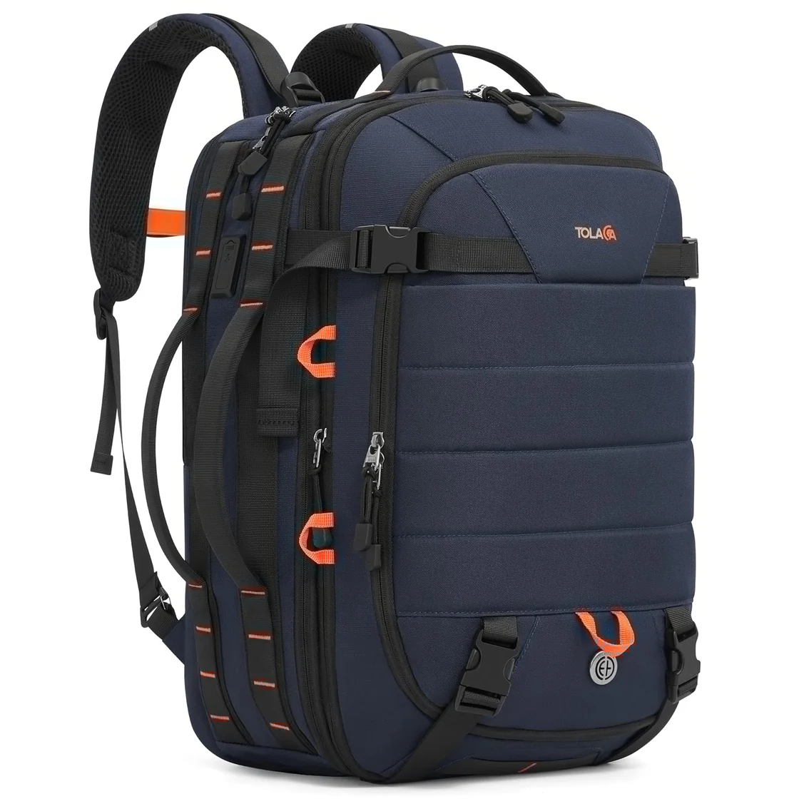 Tolaccea Ulife 01 Business Travel Backpack, TSA-Friendly Carry On with Quick-Access Pocket & Separate Shoe Compartment, 40L-50L