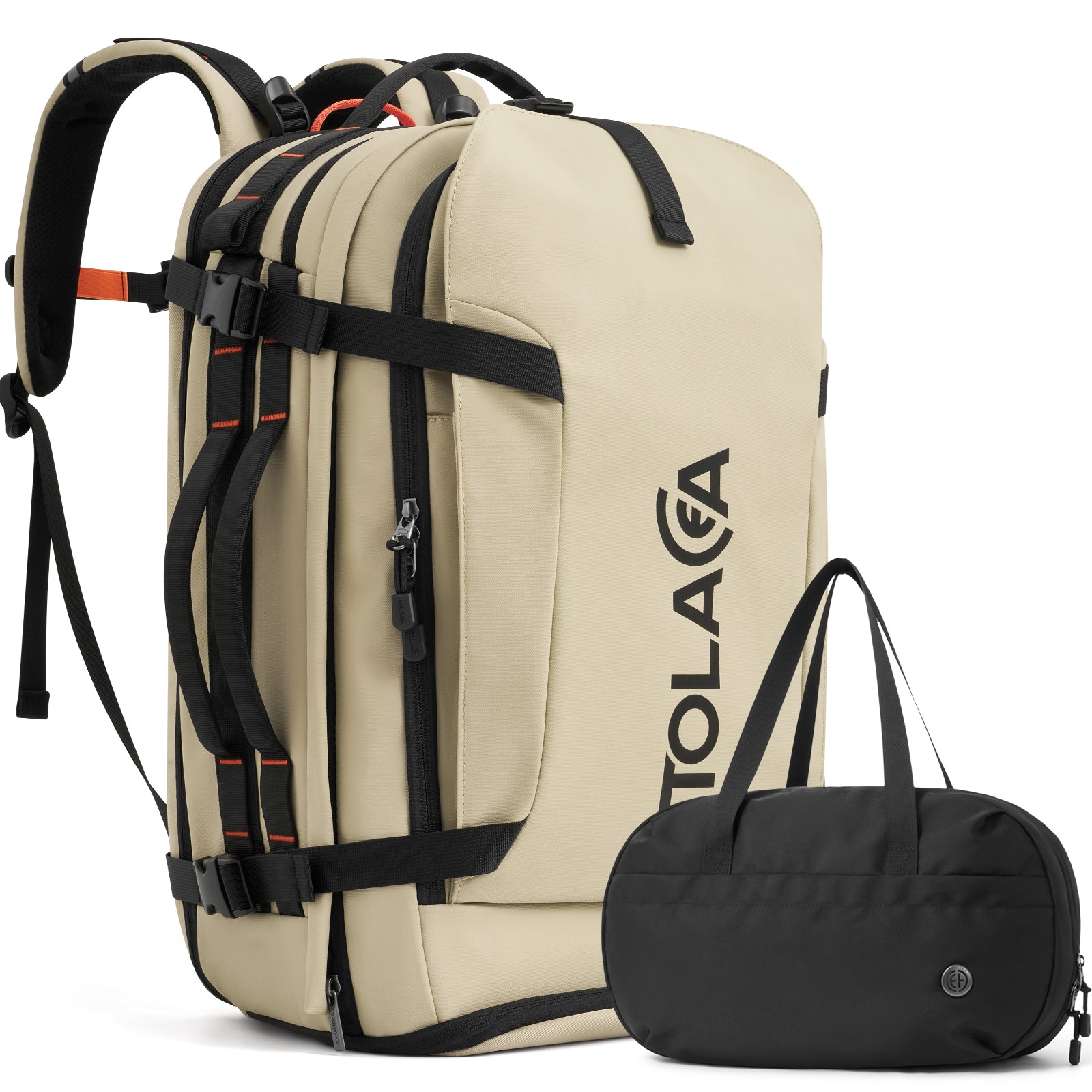Tolaccea Ulife 04 Travel Laptop Backpack, With Extra Toiletry Bag & 17.3" Laptop  Versatile Compartment, 40-45L