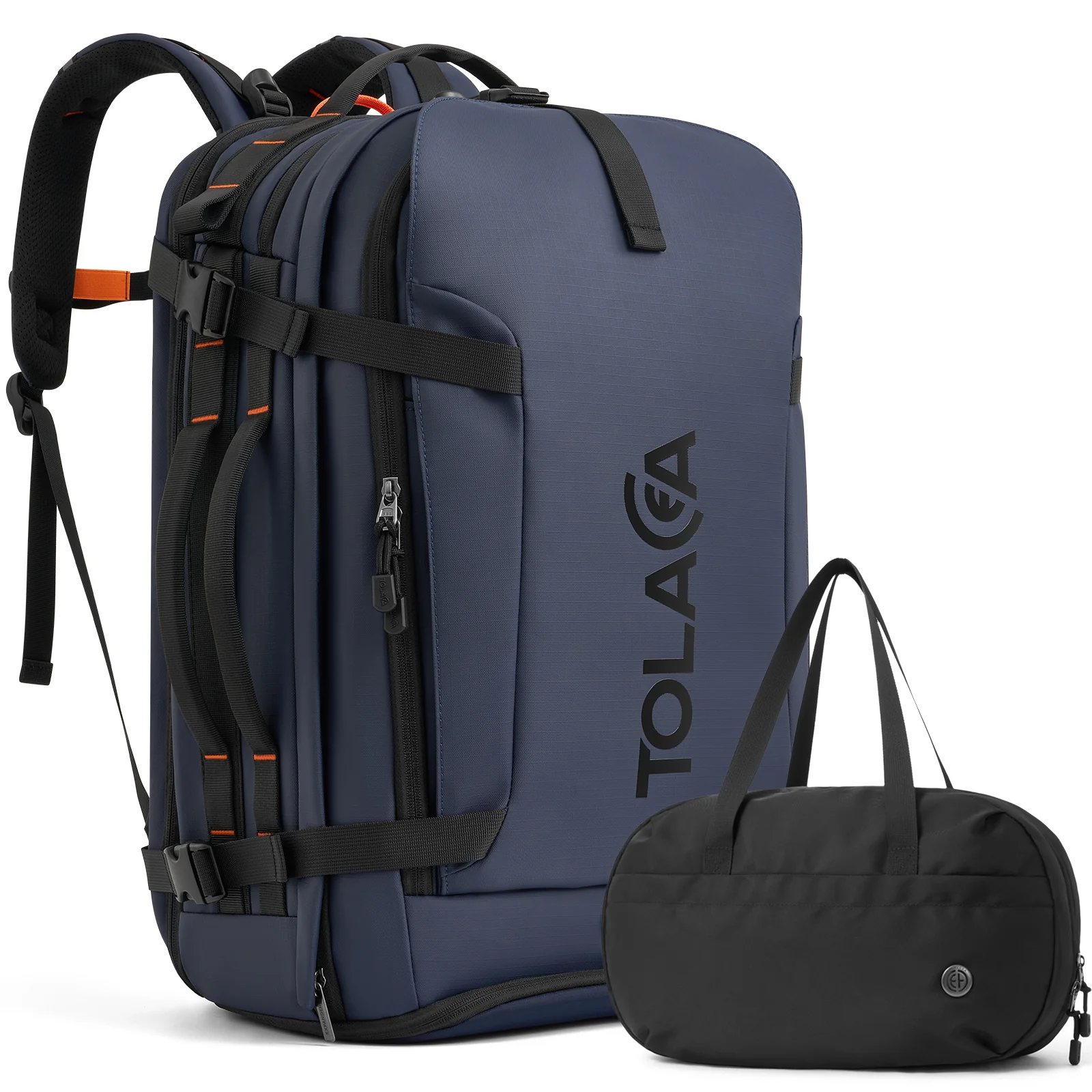 Tolaccea Ulife 04 Travel Laptop Backpack, With Extra Toiletry Bag & 17.3" Laptop  Versatile Compartment, 40-45L