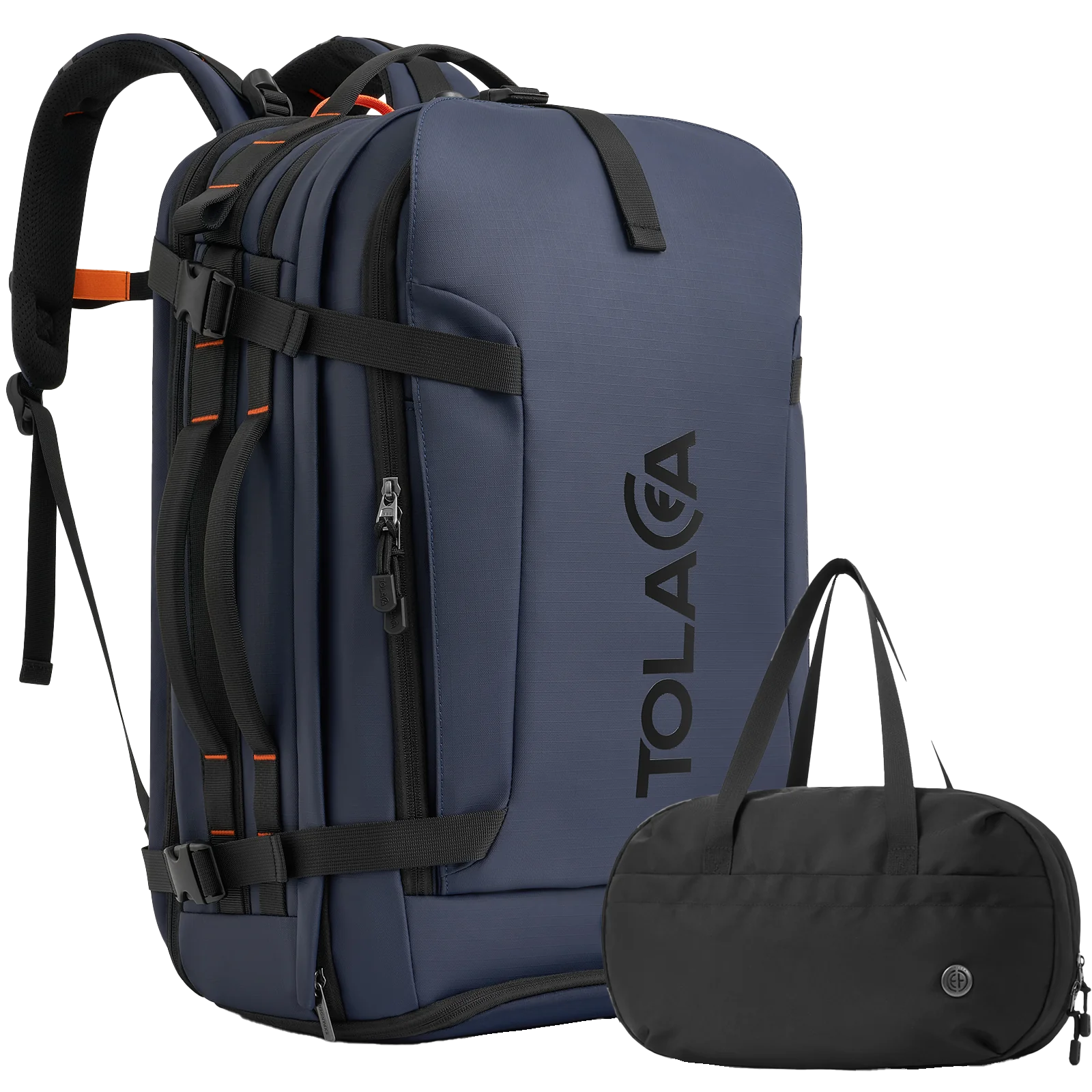 Tolaccea Ulife 04 Travel Laptop Backpack, With Extra Toiletry Bag & 17.3" Laptop  Versatile Compartment, 40-45L