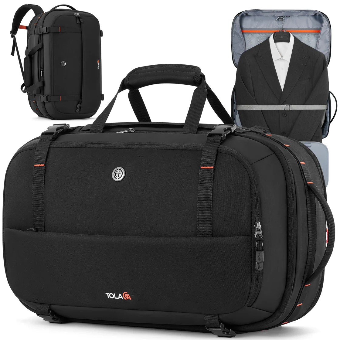 Tolaccea Ulife 05 Garment Suit Backpack, Dual Laptop for 17.3