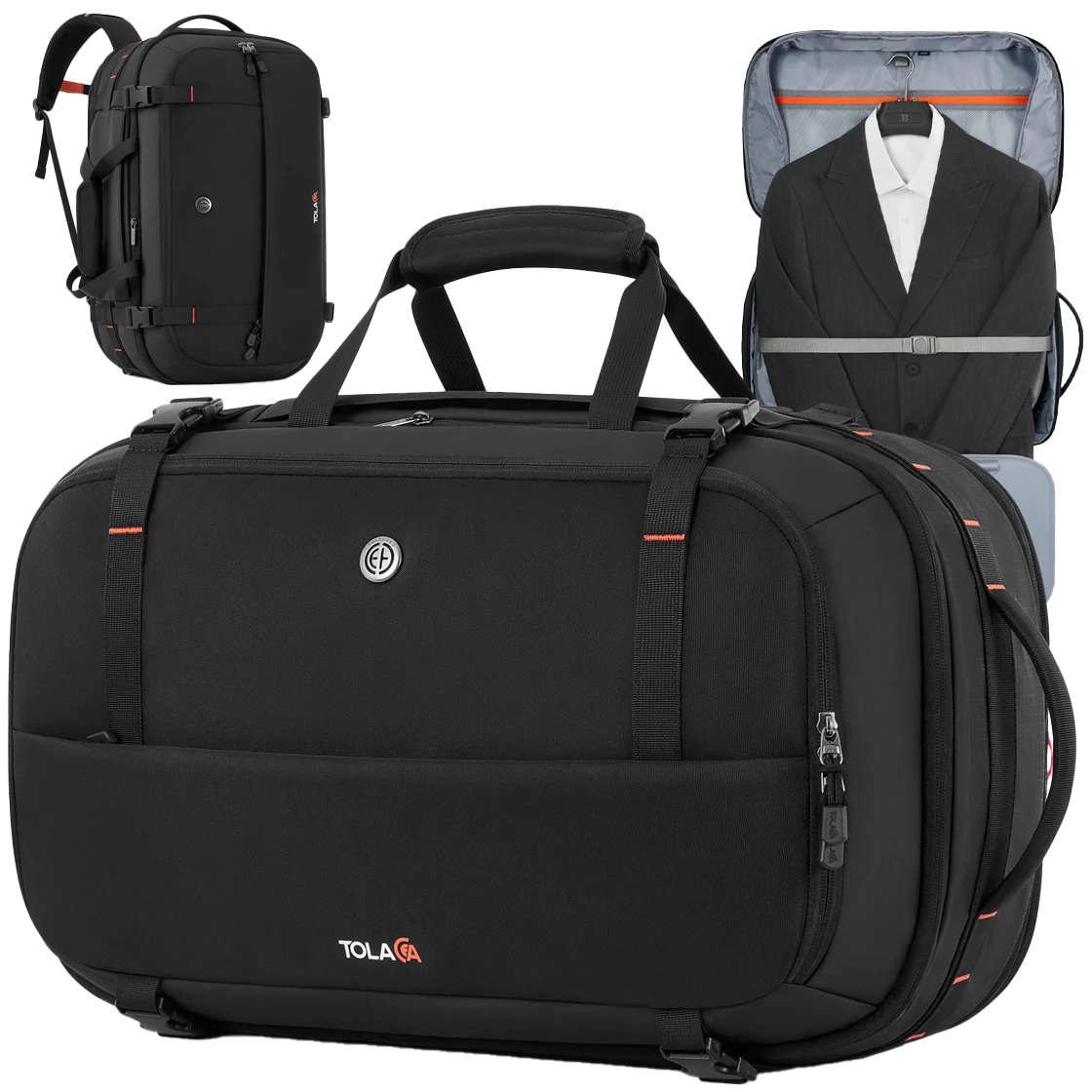 Tolaccea Ulife 05 Garment Suit Backpack, Dual Laptop for 17.3