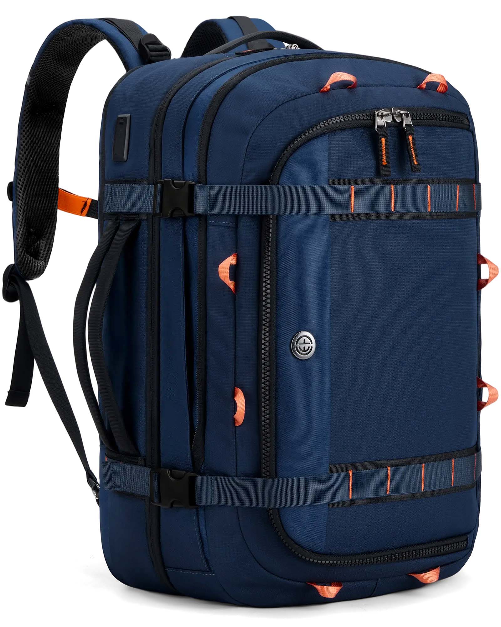 Tolaccea 45L-50L Travel Backpack, Carry On Backpacks,Travel Rucksack Cabin Size, TSA Friendly Flight Approved Hand Luggage Backpacks Fit 17.3 Inch Laptop, Durable Large Weekender Backpack Water Resistant Business Rucksack