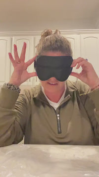 The 3D shape blocks all light perfectly! I'm a side sleeper and this is the first mask that doesn't press on my eyes. The gel feels amazing—cool relief for my puffy eyes after long flights.