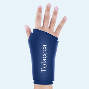 Wrist Ice Compression Sleeve Wrist Ice Pack Wrap Hot & Cold Therapy for Pain Relief Blue