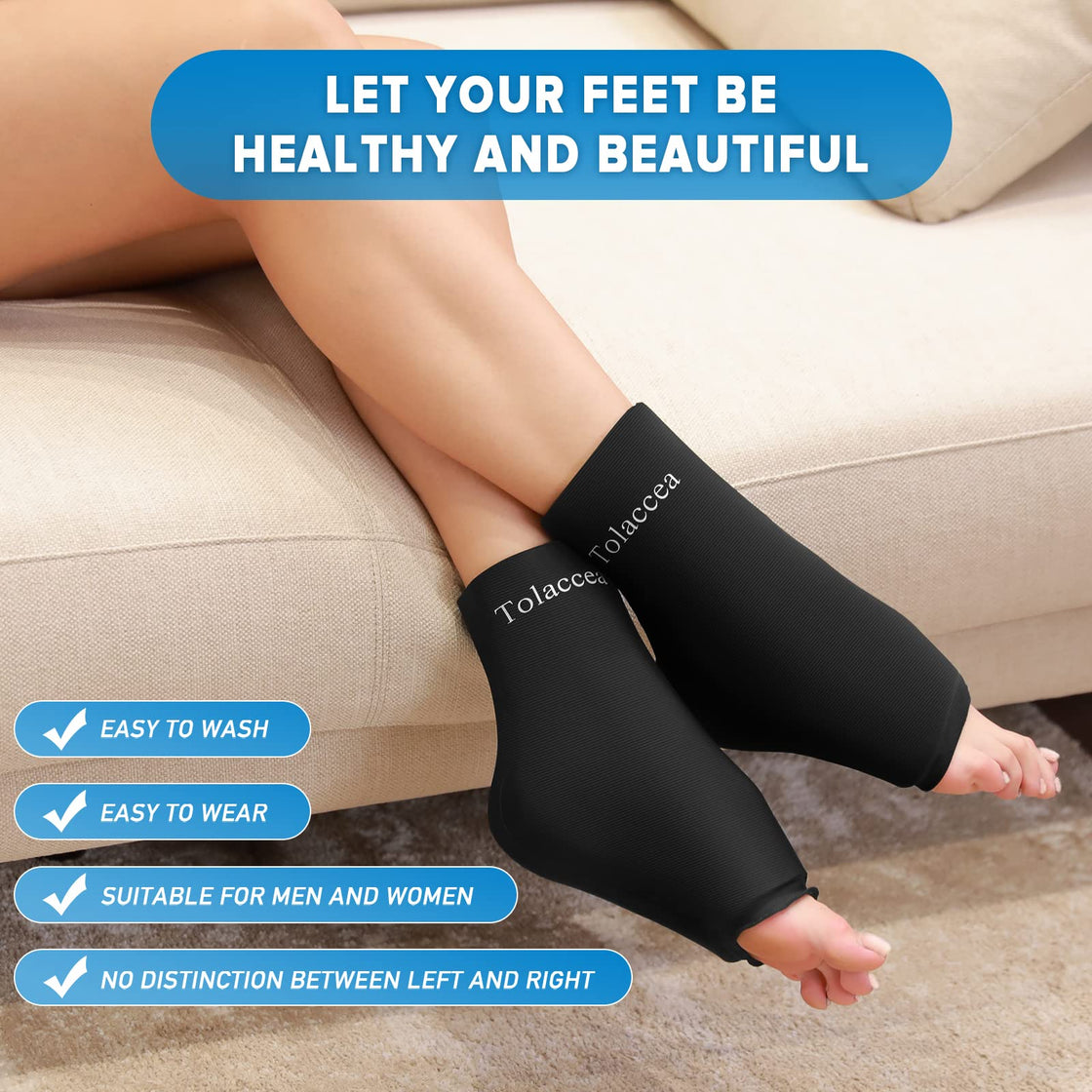 Ankle Foot Ice Pack Wrap for Injuries, Reusable Gel Ice Pack for Hot and Cold Therapies, Flexible Cold Pack