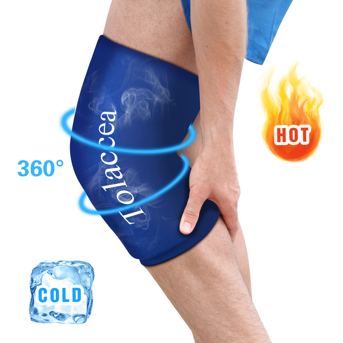 Hot & Cold Therapy Compression Sleeve for Knee Calf Ankle Pain Relief