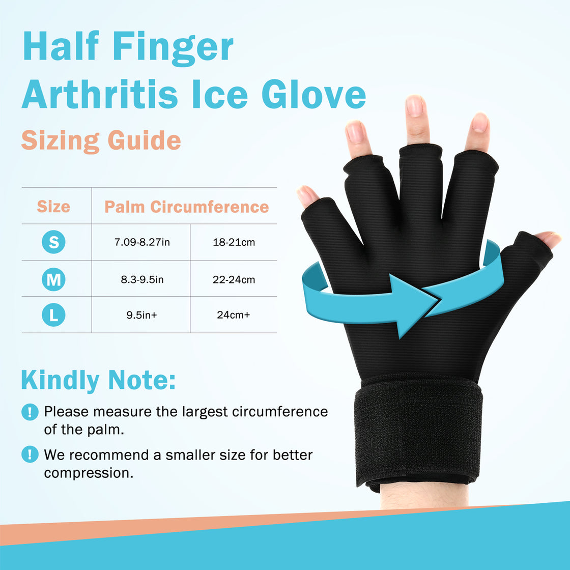Tolaccea Finger Arthritis Compression Ice Glove